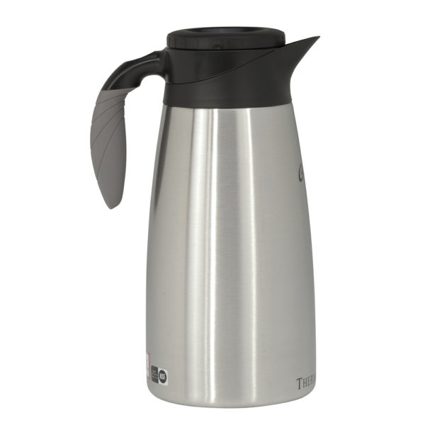 Curtis 1.9L SS Exterior/Liner Pourpot with Brew-Thru Lid – 1 Case (6 Pourpots)